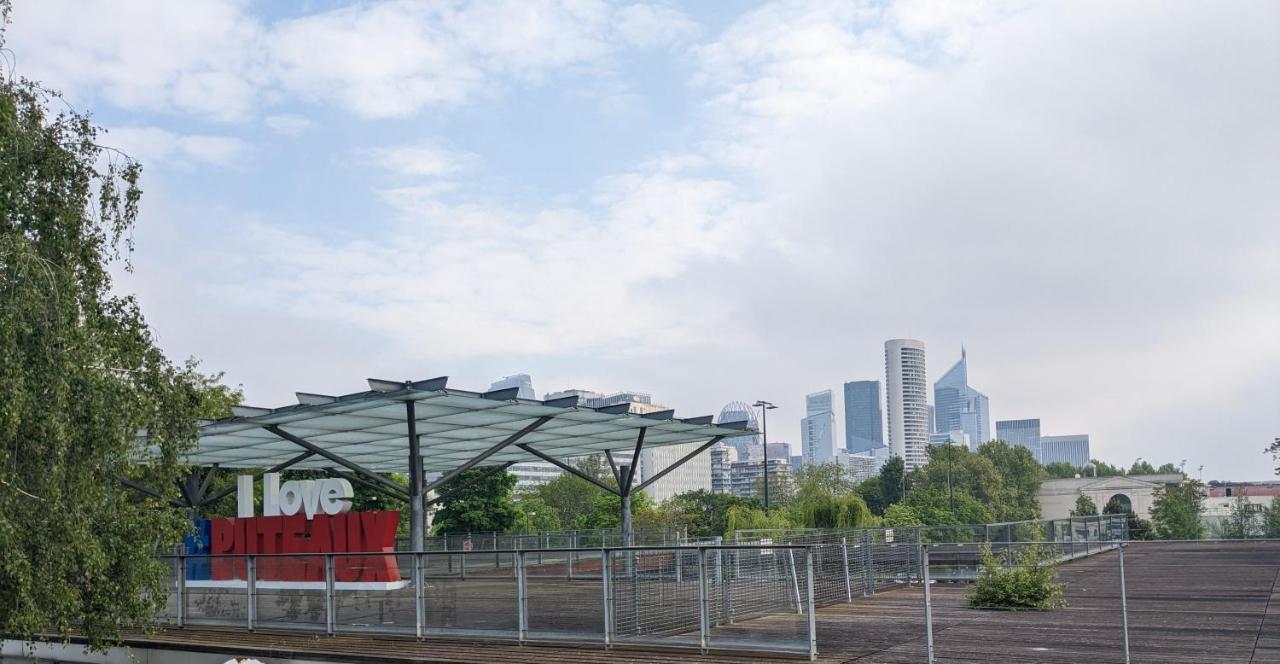 Puteaux- La Defense Arena Appartement Vue Tour Eiffel ภายนอก รูปภาพ